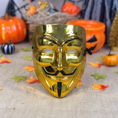 Vendetta Kostüm Maskesi - Gold